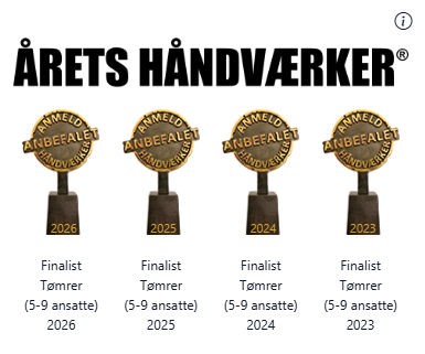 Årets Håndværker finalist 2023-2026